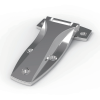 CL142-2 mirror polished stainless steel heavy duty cast strap cabinet hinge real product photo