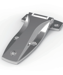 CL142-2 mirror polished stainless steel heavy duty cast strap cabinet hinge real product photo