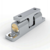 CX101-1 bright chrome plated zinc alloy roller latch with copper bolt