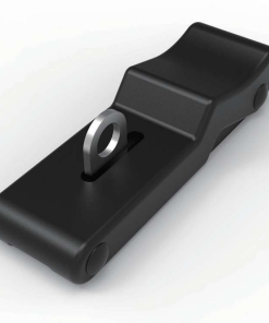 Alternative view of DK609-1 & DK609-1G TPR Toggle Latch | Black Rubber Body with SUS304 Stainless Steel Bracket & Catcher