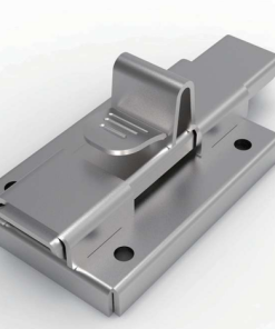 DK610-1 SUS304 Sliding Latch | Stainless Steel Push Button Slide Bolt with Grinding Finish