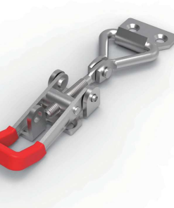 DK614-1 SUS316 Toggle Latch | Heavy Duty Stainless Steel Adjustable Quick Release Clamp with Red Grip