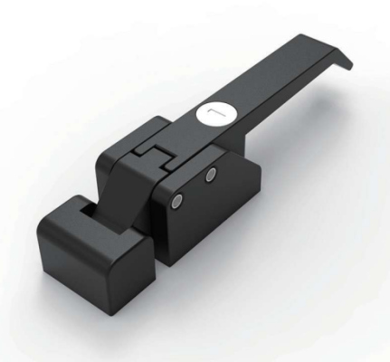 DK615-1 black toggle latch with zinc alloy body and powder coated finish