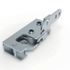 DK618-7 steel toggle latch with white zinc plated finish and left hand L-shaped design
