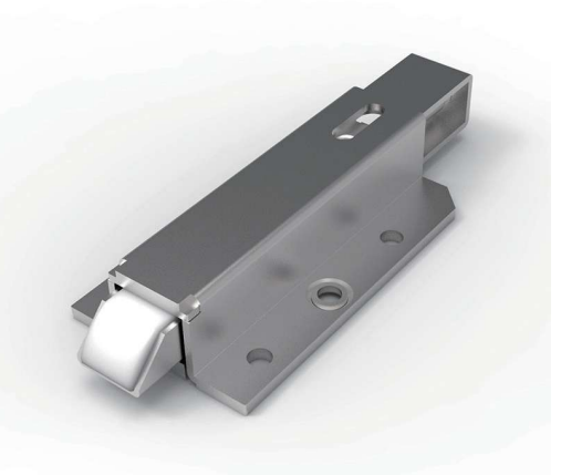 DK633-1 heavy duty sliding door latch with M5 rivet nut and white cushioning head