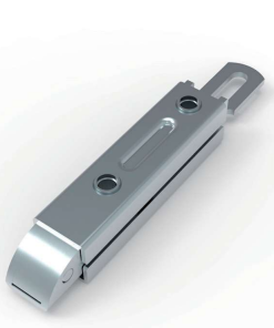 DK633-3 white zinc plated steel slide latch with integrated handle