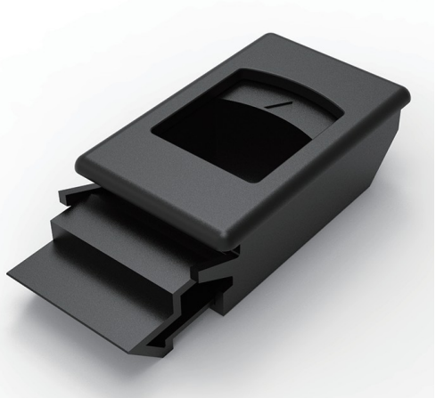 DK725-3B black PA push-to-close latch for 1.5mm to 2.0mm panels