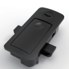 DK725-8 black ABS+PA push-to-close latch with key lock and open close indicators