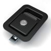 MB866-27A IP54 zinc alloy recessed paddle lock, black powder coating flush panel lock for RV, truck toolbox and electrical cabinet