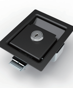 MB866-4 recessed paddle lock black flush mount panel lock for RV, truck toolbox and electrical cabinet