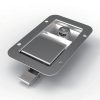 MB866-7 IP54 stainless steel recessed paddle lock, mirror polished flush panel lock for RV, truck toolbox and electrical cabinet