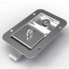 MB866-7G IP54 stainless steel recessed paddle lock, mirror polished flush panel lock for RV, truck toolbox and electrical cabinet
