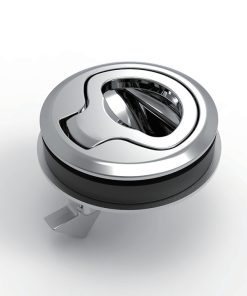 MB902-1 IP54 round cam lock, bright chrome plated zinc alloy housing handle, galvanized cam steel cup for electrical cabinet enclosure
