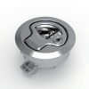 MB902-3 IP54 round recessed panel lock, zinc alloy bright chrome or PA black, without insert, Ø50 cutout for cabinet enclosure