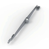TX90-1-Z bright chrome plated steel cabinet friction stay door limiter Reaking