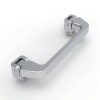 LS101-1 Matte Chrome Handle, front view