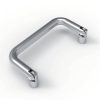 LS503 cabinet pull handle, chrome plated steel / SUS304 polished