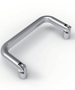 LS503 cabinet pull handle, chrome plated steel / SUS304 polished