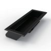 LS537-3 Black Recessed Handle, front view