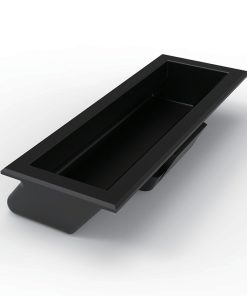 LS537-3 Black Recessed Handle, front view