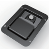 MB866-1 recessed panel lock, black powder coated flush mount cabinet latch
