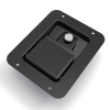 MB866-2 recessed panel lock, black powder coated larger size flush mount cabinet latch