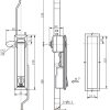 ML731-1 rod control lock, black powder coated zinc alloy