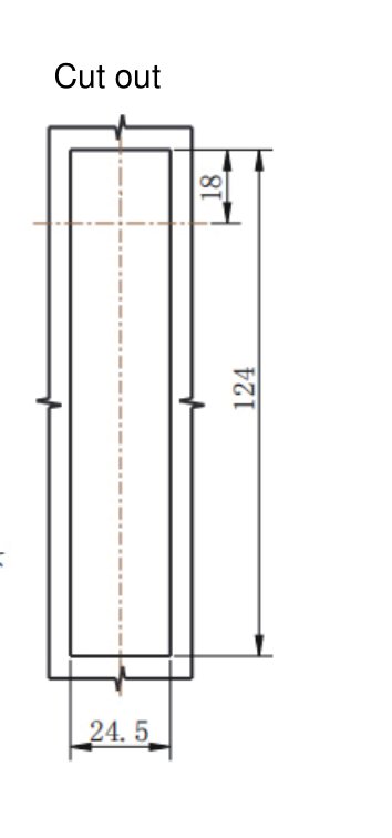 ML731-1 rod control lock cut out drawing
