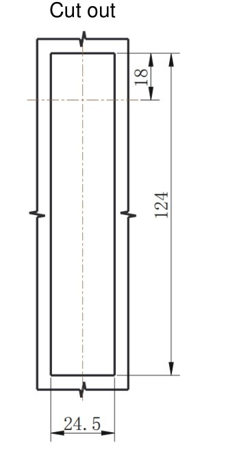 ML731-3 Multi-Point Rod Control Lock cut out drawing