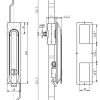 ML861-2E Plastic Rod Control Lock, front view