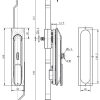 ML861-2KG Heavy Duty Rod Control Lock, front view