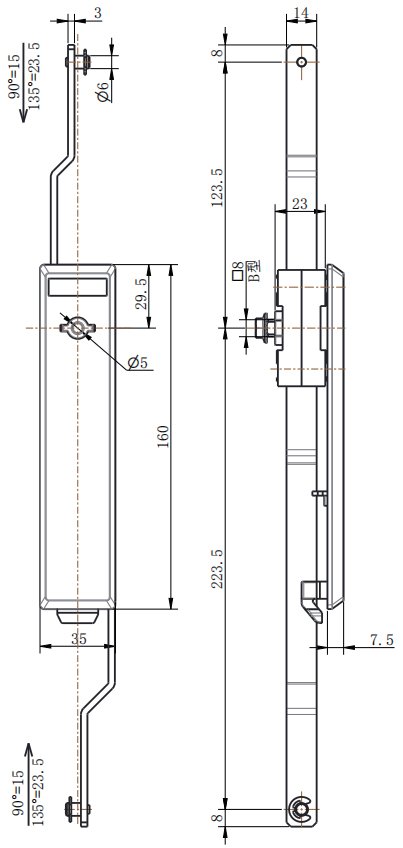 ML875-1 Connecting Rod Lock with connecting rods