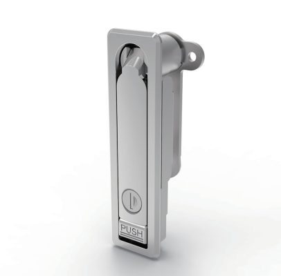MP712-1S series SUS316 cabinet swing handle lock dimension drawing with 29x140mm cut-out template