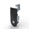MP718-2A chrome plated swing handle lock, black powder coated version
