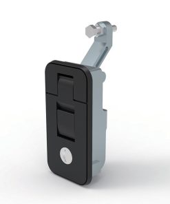 MP718-4C adjustable lever compression latch, black powder coated