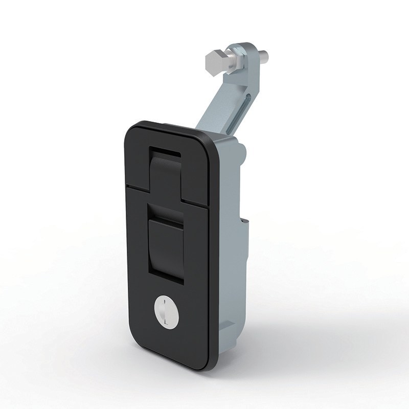 MP718-4C adjustable lever compression latch, black powder coated