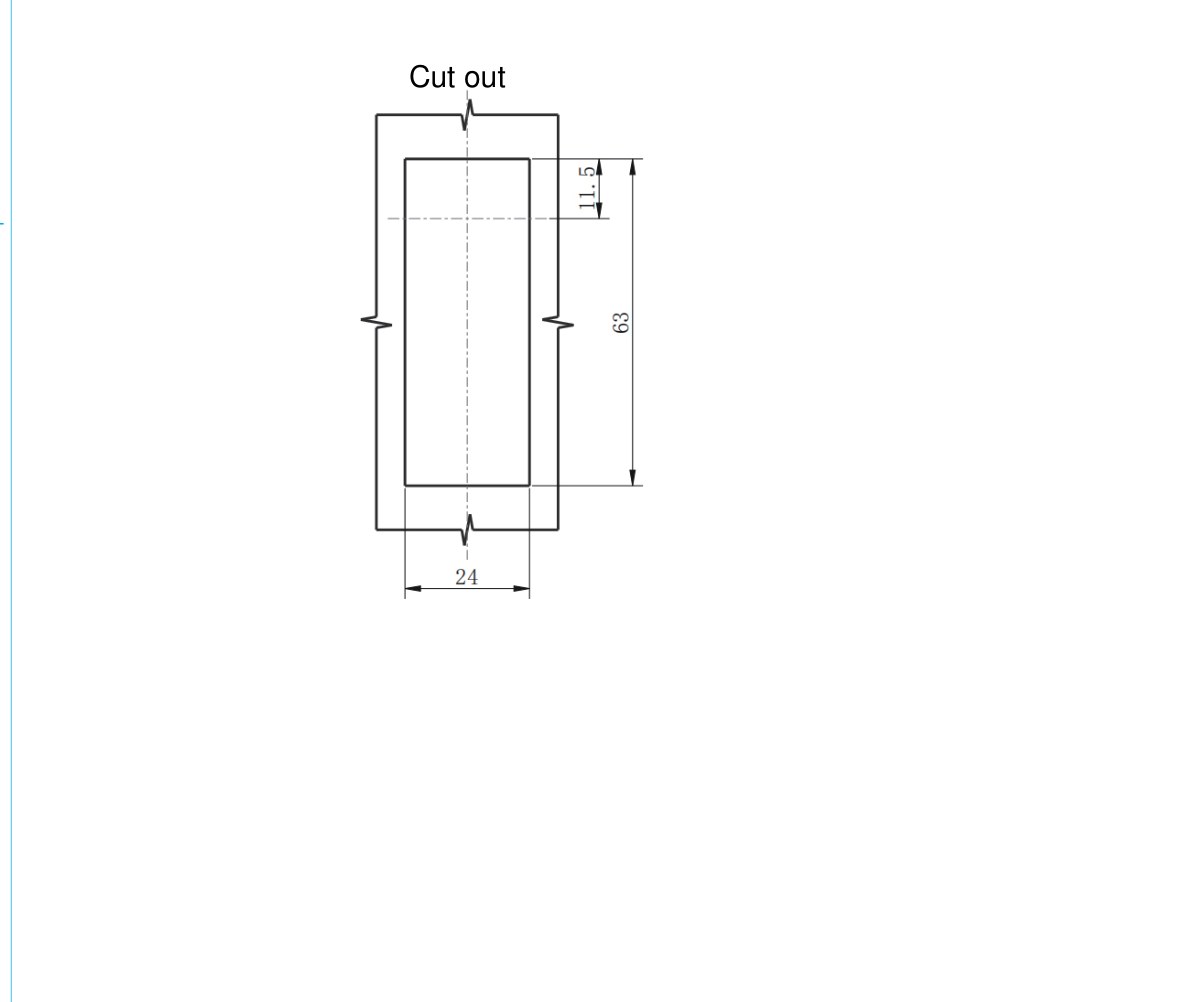 MP843-1 swing handle lock cut out