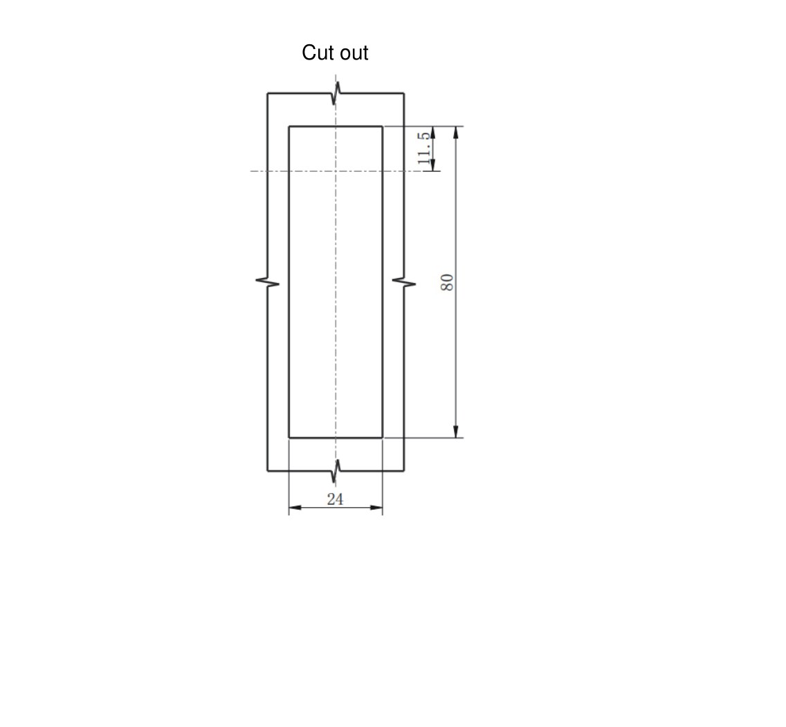 MP843-2 swing handle lock cut out