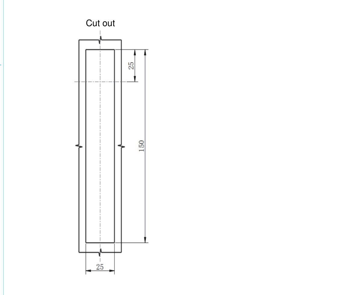 MP861-2X MP861-2XG Powder Coated Swing Handle Lock with Padlock Option cut out drawing