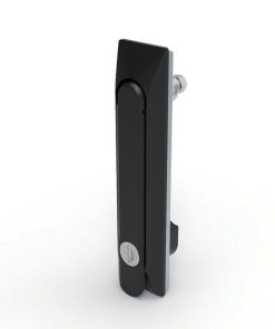 MP861-2X powder coated swing handle lock, black, without padlock