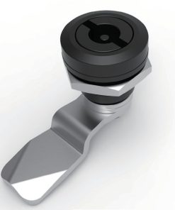 MY705-3D Black Cylinder Lock, front view