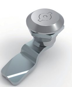 MY773-1 White Zinc Cam Lock, front view