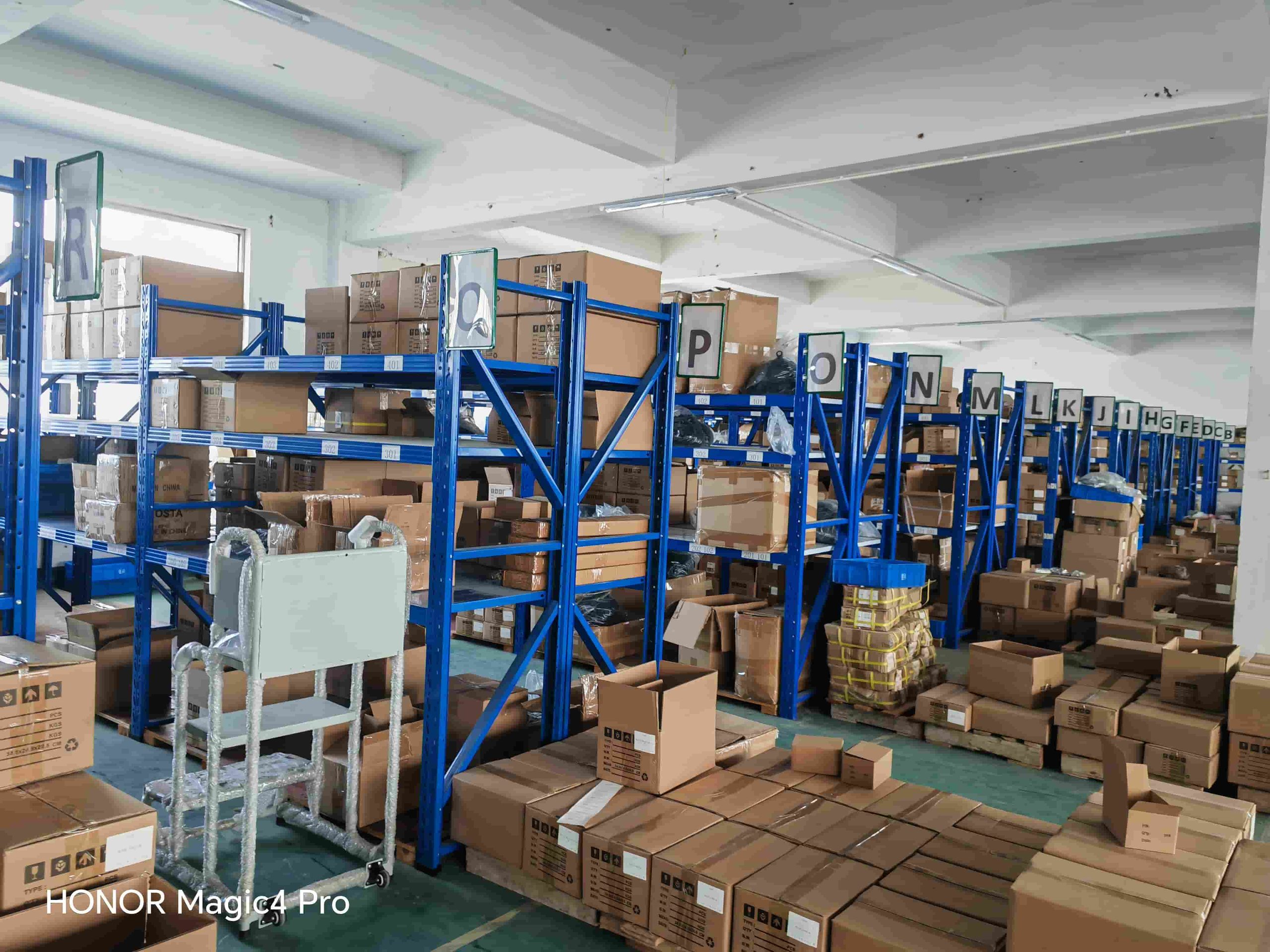 Reaking packing warehouse — finished locks ready for shipment